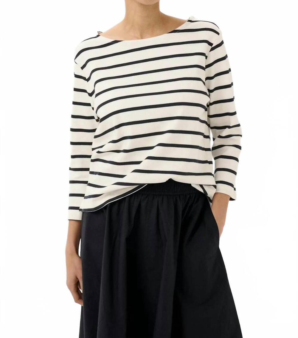 NEW PART TWO nelapw t-shirt in navy stripe